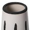 Fabulaxe 7 H Ceramic Modern Painted Brushstrokes Tapered Flower Table Vase, Black and White QI004060.M - alternate 7