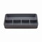 Advantus Fusion Five-Compartment Plastic Accessory Holder, Plastic, 12.25 x 6 x 2, Black/Gray 37682 - alternate 1