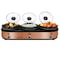 Megachef Triple 2.5 Quart Slow Cooker and Buffet Server in Copper and Black with 3 Cooking Pots MC-1210 - alternate 1