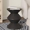 Leisuremod Aura Modern Side Table - Double Hourglass Design, ABS Plastic, Indoor/Outdoor Use AST15BL - alternate 5