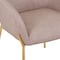 Leisuremod Zaire Collection Modern Dining Chair, Gold Legs and Taupe Fabric ZDC52TP - alternate 8