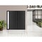 Vdomdoors Front Exterior Prehung Metal-Plastic Double Doors / MANUX 8111 Matte Black / Sidelite Exterior Wind MANUX8111DEXD-BLK-RH-W72+12xH80 - alternate 3