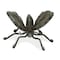 Homeroots 4" Black Cast Iron Butterfly Hand Painted Tabletop Sculpture 483241 - alternate 1