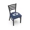 Holland Bar Stool Co BlackLogo Chair, VinylSeat L00418BrigYn - alternate 1