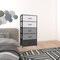 Homeroots 23" Gray and Black Steel and Fabric Five Drawer Double Dresser 484707 - alternate 4