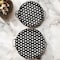 Homeroots Set of Two Black Round Metal Indoor Outdoor Tray With Handles 376053 - alternate 5