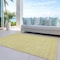 Homeroots 3' X 5' Yellow Gold And Ivory Floral Washable Indoor Outdoor Area Rug 582350 - alternate 9