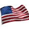 Homeroots Set of Four Red White And Blue Embroidered Nylon American Flags 480873 - alternate 5