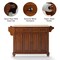 Crosley Cambridge Wood Top Full Size Kitchen Island/Cart KF30001DCH - alternate 6