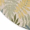 Homeroots 5' Green Yellow And Ivory Round Palm Leaf Indoor Outdoor Area Rug 548137 - alternate 7