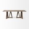 Homeroots 40" Brown Solid Wood Trestle Base Dining Table 380470 - alternate 5