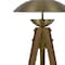 Homeroots 55" Brass Tripod Floor Lamp With Antiqued Brass Dome Shade 526335 - alternate 5