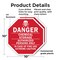 Signmission Danger Chemical Storage Authorized, 10 inch X 10 inch, Plastic Sign, 2PK OC-P-2PACK-10-34 - alternate 7