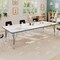 Flash Furniture Wren 72 in x 30 in Adjustable Height Activity Table, Thermal Laminate Top, Short Legs, White XU-A3072-REC-WHT-T-P-GG - alternate 6