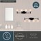 Vaxcel Laurelhurst 4-Light Vanity Light, Matte Black, White Marble Glass, 29.25-In. Wide W0579 - alternate 8