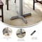 Flash Furniture Beverly 22in. x 22in. Restaurant Indoor/Outdoor Table X-Base w/3in. Dia. Table Height Column, Slvr XU-T2222-SLV-GG - alternate 5