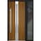 Vdomdoors Steel Door Deux 1744 Natural Oak Sidelight Exterior Black Window Stainless Inserts Single Modern Pa DEUX1744EXD-OAKB-W36+12xH80-RH-O - alternate 10