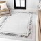 Jonathan Y Athens Classic Border Marble Pattern High-Low Silver/White 4 ft. x 6 ft. Area Rug CAR102A-4 - alternate 6