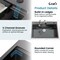Wrightmaster 30 in. Drop-In Single Bowl 20 Gauge Black Stainless Steel Kitchen Sink with Drain and Hook ZOR-BL01D302208 - alternate 6