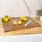 Happimess Eldridge Extra Large 24"W x 18"D Handcrafted Acacia Wood Grain Thick Reversible Cutting Board w/Jui CUT1000A - alternate 4