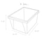 Storex 4 Gallon Storage Bin, Blue 61451U06C - alternate 7