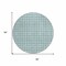 Homeroots 8' Teal Blue And Ivory Round Geometric Washable Indoor Outdoor Area Rug 614781 - alternate 4