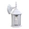 Homeroots XL White Clear Glass Swing Arm Wall Light 398582 - alternate 4