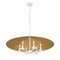 Z-Lite Rialto 6 Light Pendant, Matte White Outer, Signature Rubbed Brass Inner, 32 In W x 16.5 In H 1953-32MW - alternate 5