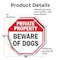 Signmission Private Property Beware of Dogs, 18 inch X 18 inch, Vinyl Decal, 2PK OC-D-2PACK-18-138 - alternate 4