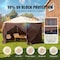 Vevor Pop Up Gazebo Tent Pop-Up Screen Tent 6 Sided Canopy Sun Shelter Brown FY-003 - alternate 6
