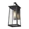 Homeroots Black Contempo Elongated Outdoor Wall Light 398454 - alternate 3