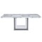 Homeroots 79" Light Gray and White Marble and Wood Pedestal Base Dining Table 564903 - alternate 6