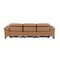 Homeroots 103" Chestnut Top Grain Leather Reclining Metal USB Sofa 720337 - alternate 6