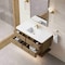 James Martin Vanities Allamari 48" Single Vanity, Dune Mist w/ Single Hole 3 CM White Zeus Silestone Top D640-V48-DMS-3WZ - alternate 4