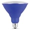 Feit Electric LED Bulb, FloodSpotlight, PAR38 Lamp, E26 Lamp Base, Blue Light PAR38/B/10KLED/BX - alternate 1