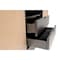Homeroots 59in Black And Natural Wood Two Drawer Sideboard with Two Sliding Doors 544712 - alternate 7