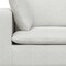 Homeroots 88" Gray Fabric Modular Sofa With Brown Legs 641018 - alternate 5