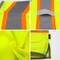 Dome75 Hi-Vis Short Sleeve Safety Vest 2X/3X Class ANSI/ISEA 107-2020 Class 3 , Reinforced Front Zipper DV2533 - alternate 6