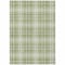 Homeroots 5' X 8' Artichoke Green Brown And Ivory Plaid Washable Indoor Outdoor Area Rug 597070 - alternate 5