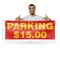 Signmission Parking $15 Dollars, 18 Inch x 48 Inch, Vinyl Banner B-30776 - alternate 4