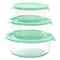 Martha Stewart 12 Piece Glass Storage Container Set with Plastic Lids in Mint 120088.12R - alternate 4