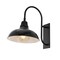 Jonathan Y Stanley 12.25" 1-Light Farmhouse Industrial Iron LED Gooseneck Arm Outdoor Sconce, Black JYL7614B - alternate 1