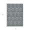 Homeroots 8' X 10' Blue and Cream Damask Washable Non Skid Indoor Outdoor Area Rug 563868 - alternate 5