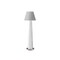 Monarch Specialties Lighting, 61-in. h, Floor Lamp, White Resin, Grey Shade, Contemporary I 9684 - alternate 1