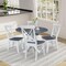 Whitewood Industries Extension Dining Tables, 45 in L, 38 in H, Parawood, 5 Piece Set K05-42DPT-C613-4 - alternate 2