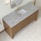 James Martin Vanities Hudson 60" Single Vanity, Honey Oak w/ 3 CM Victorian Silver Silestone Top 435-V60S-HNO-3VSL - alternate 7