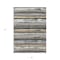 Homeroots 3' X 5' Charcoal Beige And Brown Striped Washable Indoor Outdoor Area Rug 598872 - alternate 3