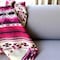 Homeroots Ultra Soft Cream Navy Blue And Pink Southwest Handmade Throw Blanket 569214 - alternate 5