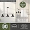 Vaxcel Akron 3L Bronze Farmhouse Linear Chandelier Island Pendant Fixture Pool Table Light H0269 - alternate 5