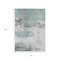 Homeroots 5' X 8' Teal Blue And Gray Abstract Washable Indoor Outdoor Area Rug 617741 - alternate 4